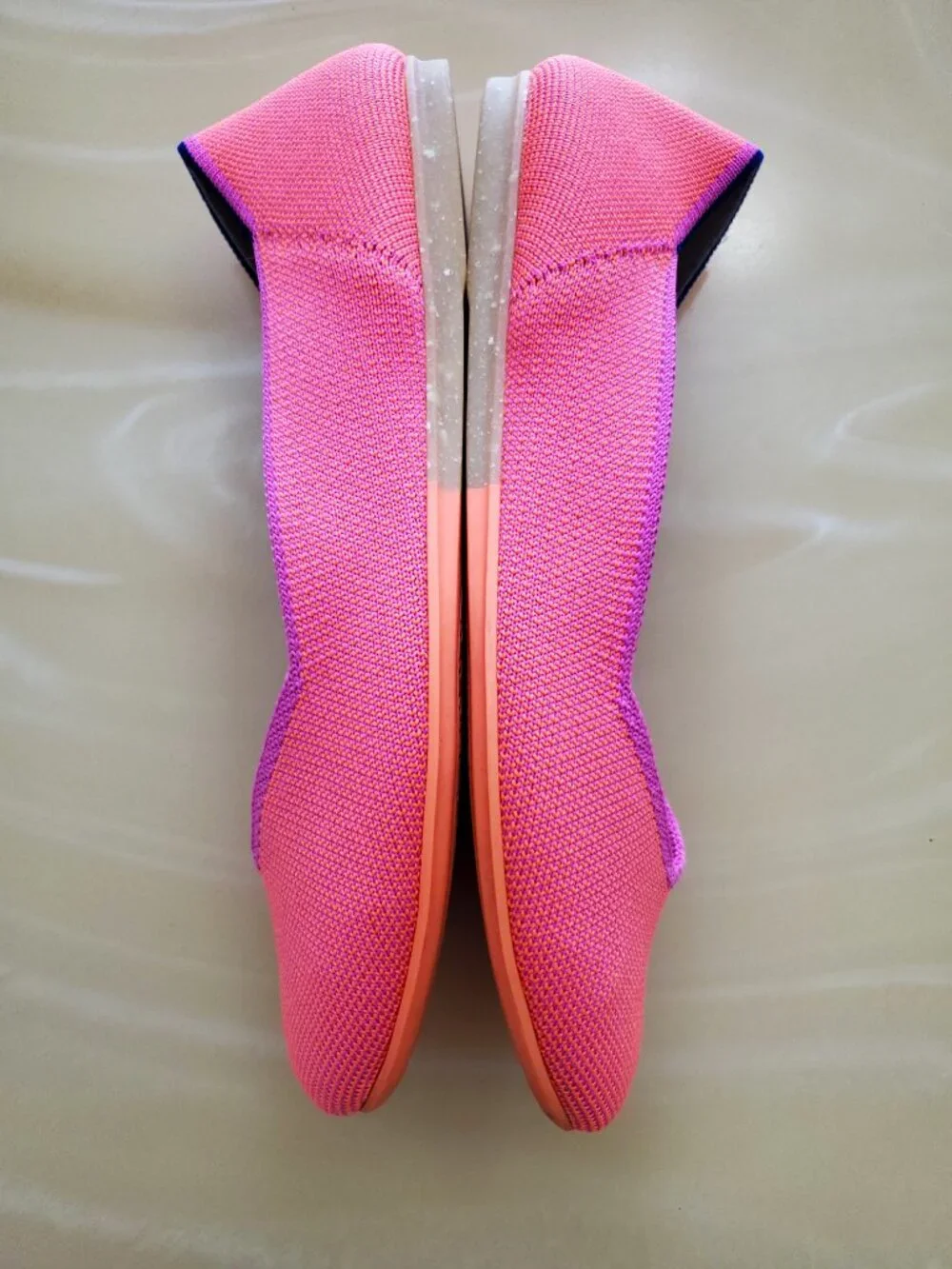 Rothy’s The Flat Tropical Pink Limited Edition Women’s Slip On Flats Size 6.5 - Picture 7 of 13